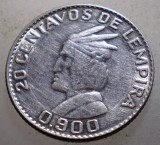 J.455 HONDURAS 20 CENTAVOS DE LEMPIRA 1958 ARGINT