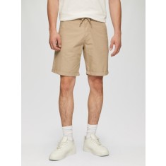 Q/S by s.Oliver Pantaloni scurti barbati chino, Jhon cu croiala Regular fit si talie medie, Crem, W29
