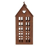 Cumpara ieftin Casuta decorativa metal maro 13x11x30 cm