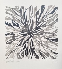 Bogdan Tanase Marinescu - Miniatura abstracta caligrafica, semnat, 2024