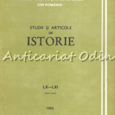 Studii Si Articole De Istorie LX-LXI 1993 - N. Adaniloaie, Gh. Smarandache