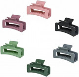 Hr Claw Clips Strong Hold Agrafe de păr dreptunghiulare Mate antiderapante Acces, Oem