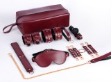 Set BDSM Midnight Play, 6 Piese cu Geanta Depozitare, Burgundy