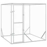 Cumpara ieftin Padoc de exterior pentru caini argintiu 2x2x2 m otel galvanizat