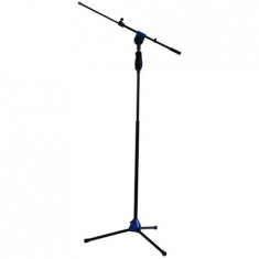 Suport microfon reglabil albastru foto