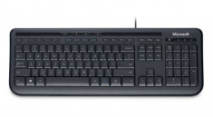 Tastatura Microsoft 600 ANB-00019 Cu Fir Patru taste rapide Negru foto