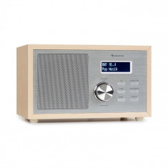 Auna Ambiant DAB + / FM, radio, BT 5.0, intrare AUX, afi?aj LCD, ceas cu alarma, aspect din lemn, maro foto