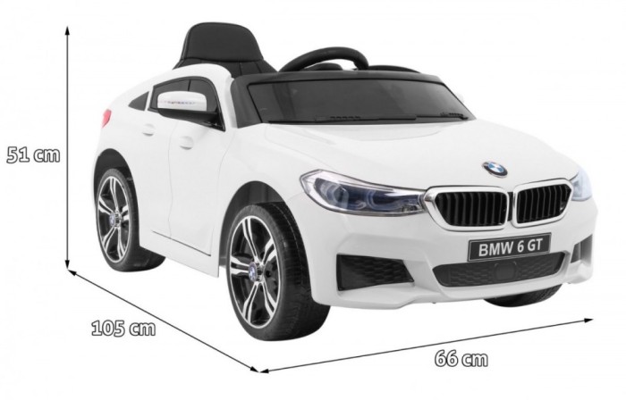 Masinuta electrica BMW 6 Series GT, alb Masinuta electrica BMW 6 Series GT, alb