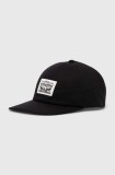 Levi&#039;s șapcă de baseball din bumbac culoarea negru, cu imprimeu, 000A9-0000