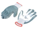 Manusi de protectie AVIT AV13073, marime XL, gri-negru, nitril, nylon, EN 388, EN 420