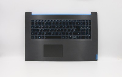 Carcasa superioara cu tastatura palmrest Laptop Gaming, Lenovo, IdeaPad L340-17IRH Type 81LL, 5CB0U42827, AP1B5000100, AM1B5000100, FG540, neagra, ilu foto