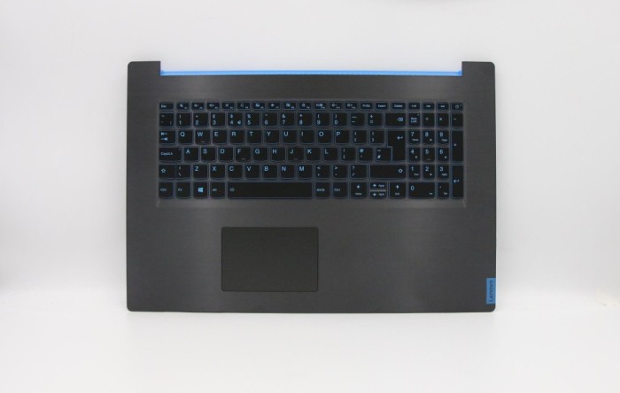Carcasa superioara cu tastatura palmrest Laptop Gaming, Lenovo, IdeaPad L340-17IRH Type 81LL, 5CB0U42827, AP1B5000100, AM1B5000100, FG540, neagra, ilu