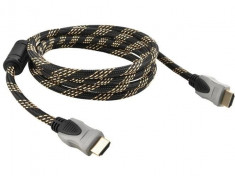 Cablu digital HDMI ? HDMI 2.0, 4K Ethernet, impletitura textile, 3m foto