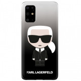 Husa TPU Karl Lagerfeld Degrade pentru Samsung Galaxy S20 G980 / Samsung Galaxy S20 5G G981 G981, Neagra KLHCS62TRDFKBK