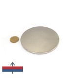 Magnet neodim disc 100 x 5 mm