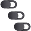 Set 3 Protectii Camera Web Universale 18x9mm Negru - Laptop, PC