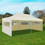 Cort de petrecere pliabil crem 3 x 6 m, vidaXL