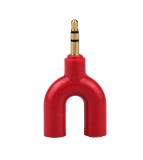 Despartitor 3.5mm Jack Male la 2x Audio Female 3.5mm Y Splitter-Culoare Roșu, Oem