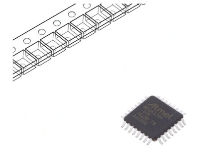 Microcontroler AVR TQFP32 cu Interfață I2C, SPI, UART x3 foto