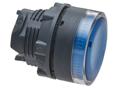 Comutator Buton Apăsare 22mm Albastru foto