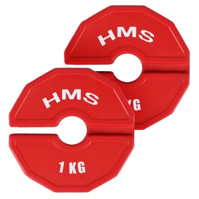 Set greutati cauciucate HMS TSN100 2x1 kg/35 mm, foto