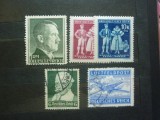 Lot 5 Timbre Vechi WW2 Germania al Treilea Reich 1935-1944 - Hitler 1 RM, Luftfeldpost Ju-52, Boemia Moravia -A228