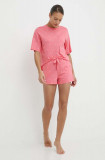 Dkny pijama femei, culoarea roz, YI80010