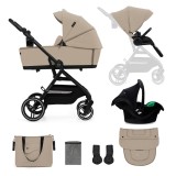 Carucior Kinderkraft Yoxi 3In1 (Mink Pro) Bej Nisip
