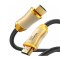 Cablu HDMI 2.1 Fatorm, 2 m, 8K, auriu, negru