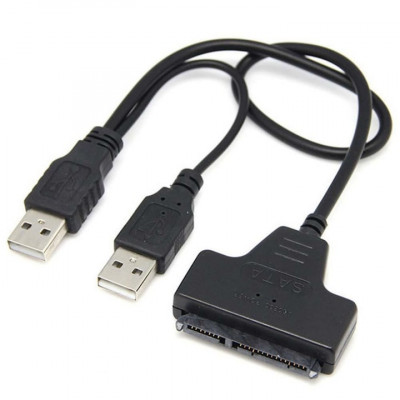 Adaptor USB 2.0 la SATA hard disk/ SSD hdd, Active, cu carcasa protectie foto