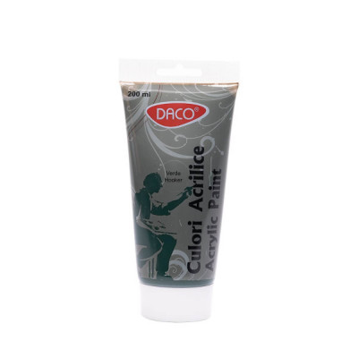 Vopsea Acril Daco 200 ml, Verde Hooker, Culori Acrilice, Vopsea Acrilica, Vopsele Acrilice, Vopsea Verde Acril, Acrilica Verde, Acril Culoare Verde, C foto