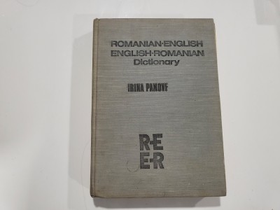 Romanian-english, english-romanian.Dictionary de Irina Panovf foto