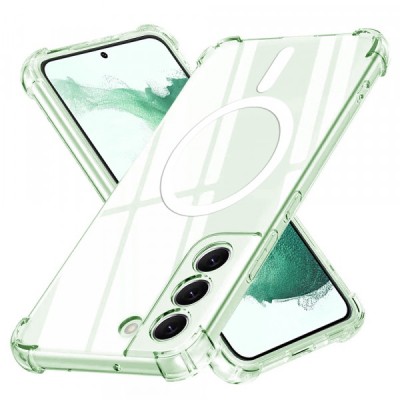 Husa MagSafe pentru Samsung Galaxy S22+ 5G S906, Techsuit, Shockproof, Transparenta foto