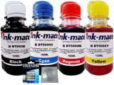 Set Cerneala Ink-Mate Compatibil Brother 2x100ml BTD60BK, 2x100ml BT5000C, 2x100ml BT5000M, 2x100ml BT5000Y + 4xBaterii AAA si Cd-r Maxell