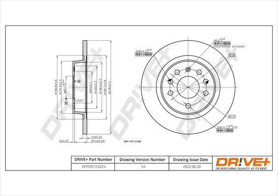 Dr!ve+ DP1010.11.0225 Disc frana