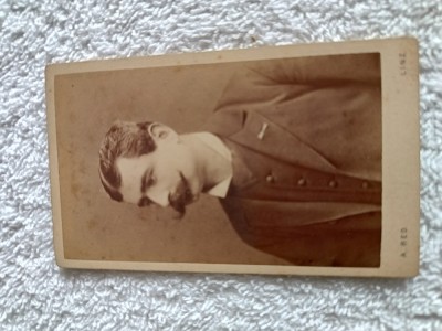 fotografie domn mustacios , atelier austriac , anul 1880 foto