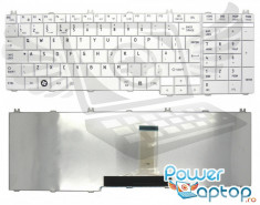 Tastatura Laptop Toshiba Satellite L655 alba foto