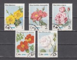 A12 S6 5 - Timbre foarte vechi - Cuba - flori, Flora, Stampilat