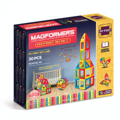 Set magnetic de construit- Set de baza Magformers, 30 piese foto