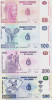 Bancnota Congo 50, 100, 200 si 500 Franci 2013 - P97b-100b UNC ( set x4 )