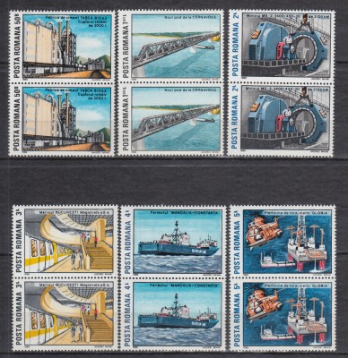 ROMANIA 1989 LP 1217 INDUSTRIE ROMANEASCA PERECHE SERII MNH foto
