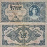 1945 ( 15 V ) , 500 pengő ( P-117x ) - Ungaria