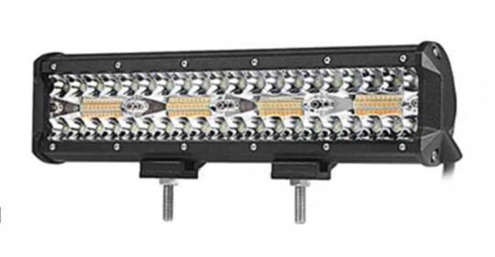 Proiector AutoREY&reg; Premium, LED Bar Stroboscop 240W, Lumina Alba si Galbena, Gabarit, Utilaje, diferite functii, Off-Road