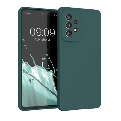 Husa Kwmobile pentru Samsung Galaxy A53 5G, Silicon, Verde, 57835.171 foto