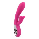 Vibrator rabbit ARMONY Daro, pentru stimulare clitoris și punctul G, 36 funcții de vibrație, rezistent la apă, roz