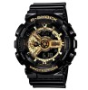 Ceas Barbatesc Casio G-Shock GA-110 Black&amp;Gold, Negru Lucios, Sport, Rezistent Apa si Socuri, Original, Nou