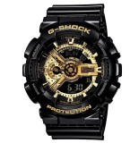 Cumpara ieftin Ceas Sport Casio G-SHOCK GA-110 Black&amp;Gold -NOU ! NEGRU LUCIOS -CALITATEA 1, Analog &amp; digital, Alarma