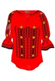 Bluza tip ie dama RIAG, marime 2XL, rosu