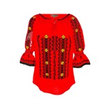 Bluza tip ie dama RIAG, marime 3XL, rosu