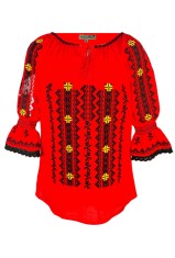 Bluza tip ie dama RIAG, marime 3XL, rosu